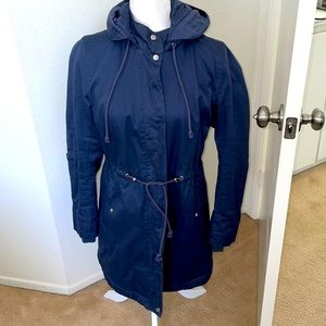 H&M Blue Hooded Parka